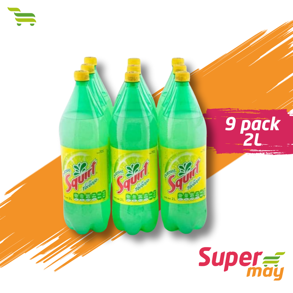 SQUIRT REFRESCO 2 LT 9 UDS