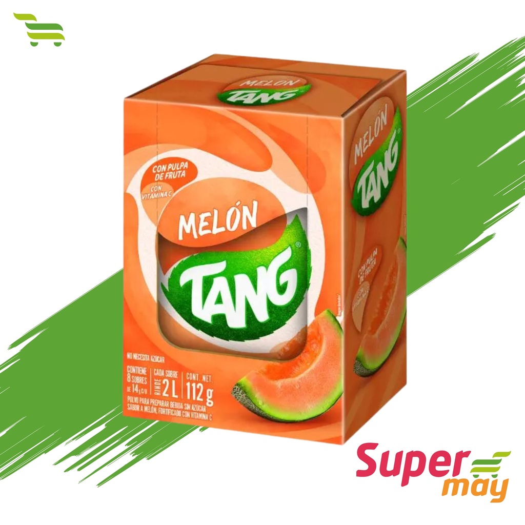 TANG MELON BEBIDA EN POLVO 8 UDS