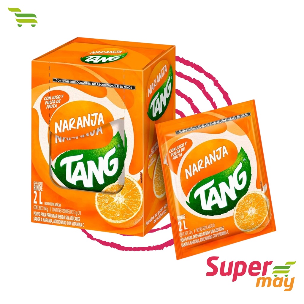 TANG NARANJA BEBIDA EN POLVO 8 UDS