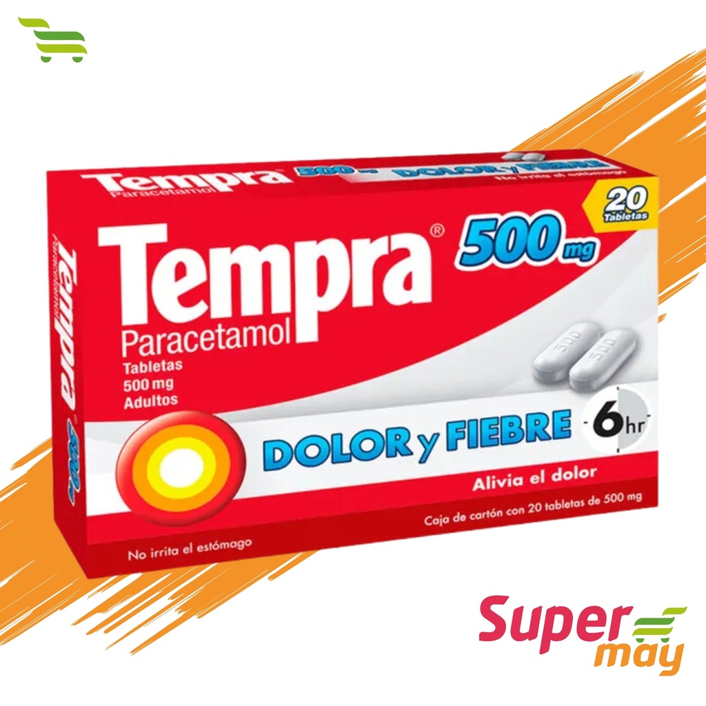 TEMPRA ADULTO 500 MG EXH/20 UDS