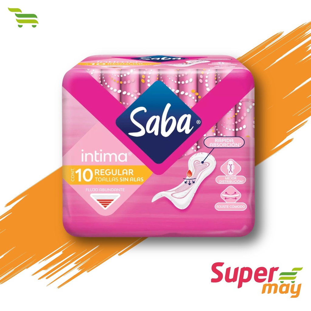 SABA CLIP S/ALAS TOALLA 10 UDS