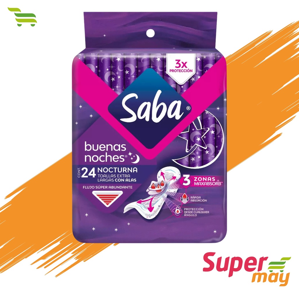 SABA B.NOCHE TOALLA EXH 24 UDS