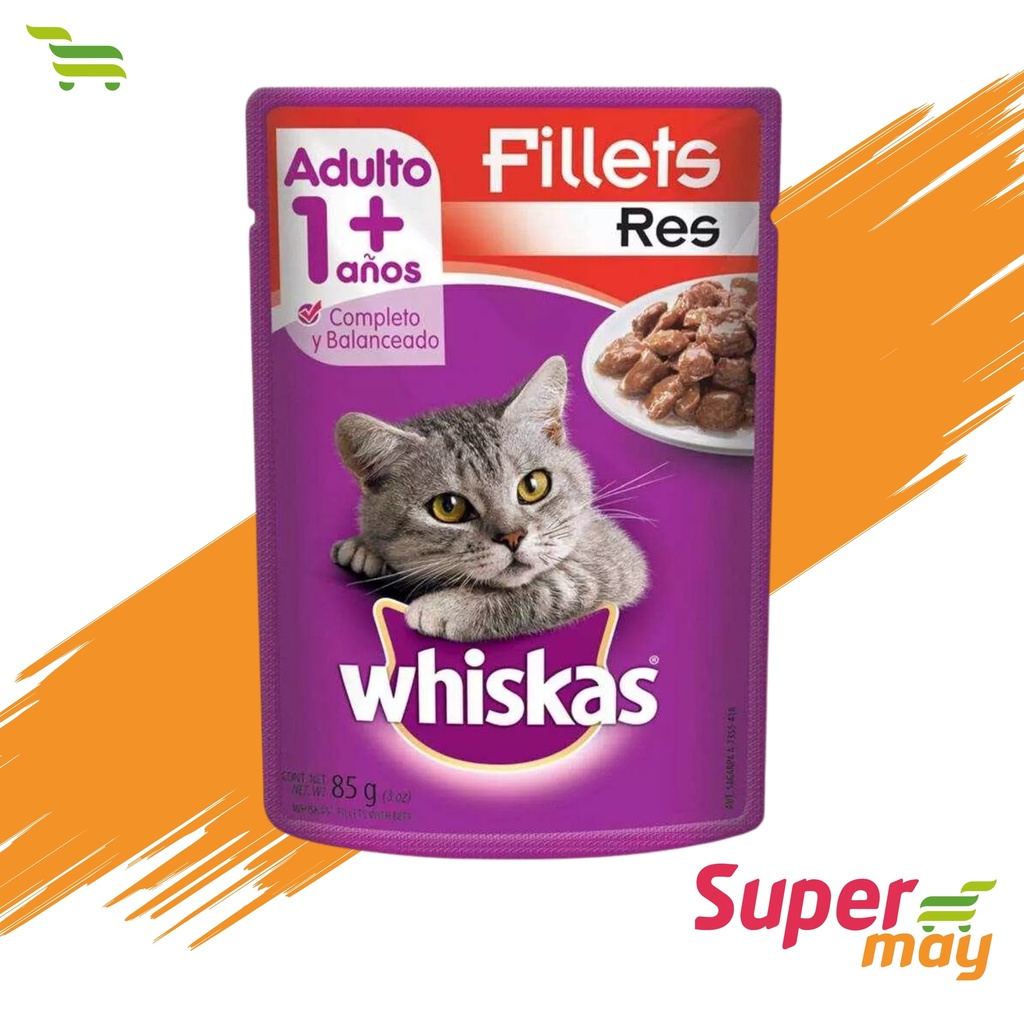WHISKAS RES SOBRE 85 GR