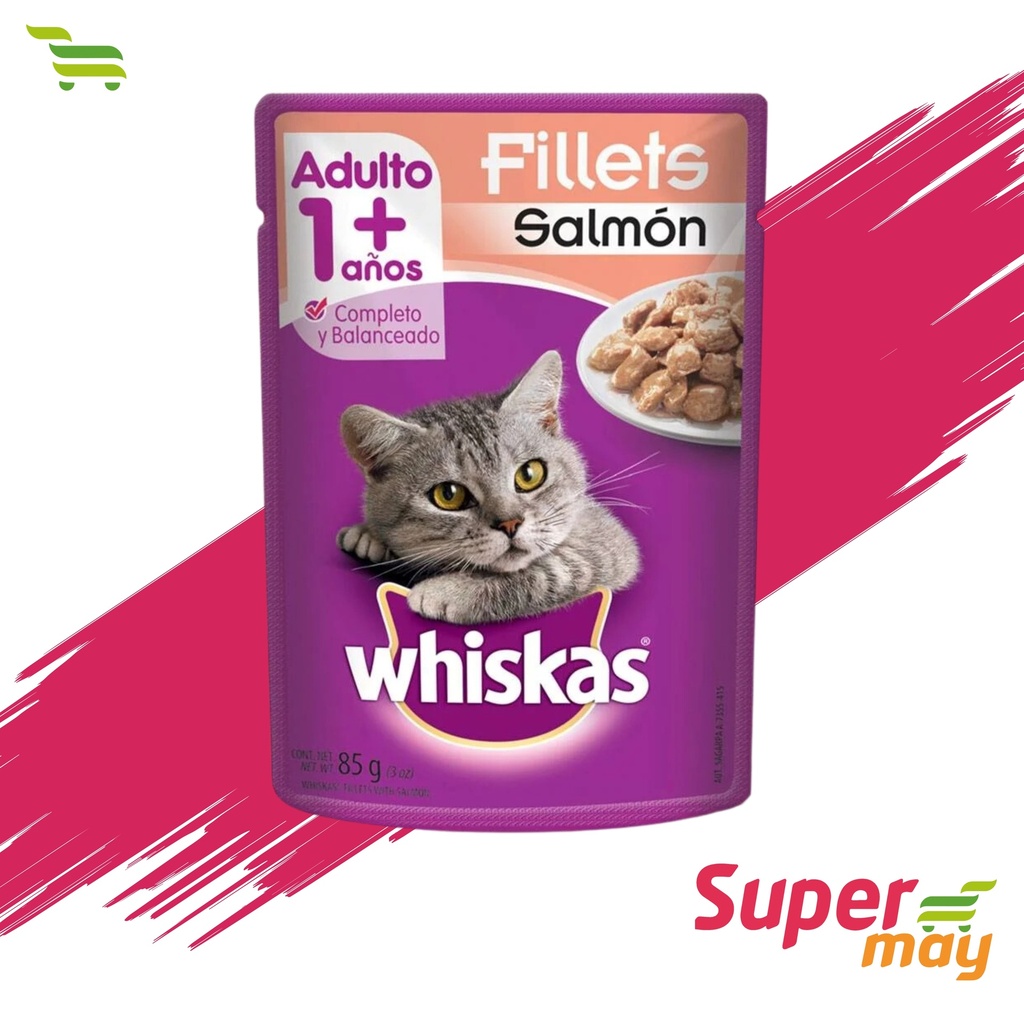 WHISKAS SALMON SOBRE 85 GR