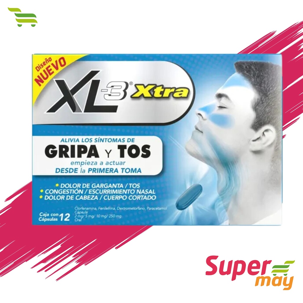 XL3 EXTRA GRIPA Y TOS 250 MG