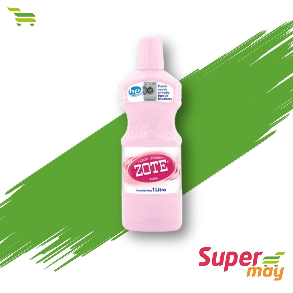 ZOTE ROSA DETERGENTE LIQUIDO 1 LT