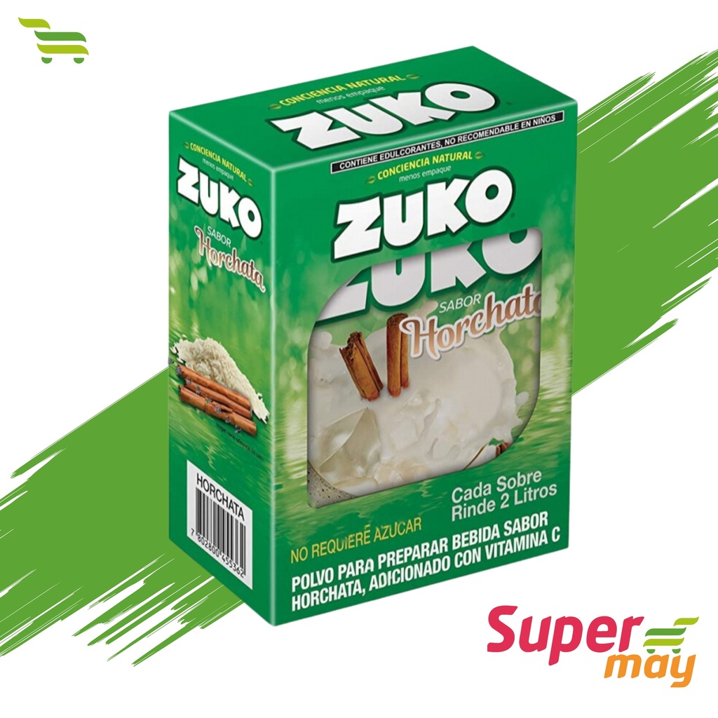 ZUKO HORCHATA BEBIDA EN POLVO 8 UDS