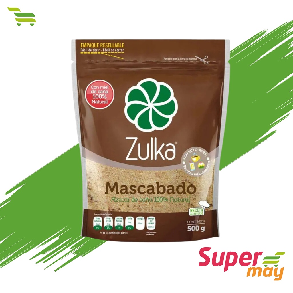 ZULKA MASCABADO AZUCAR 500 GR