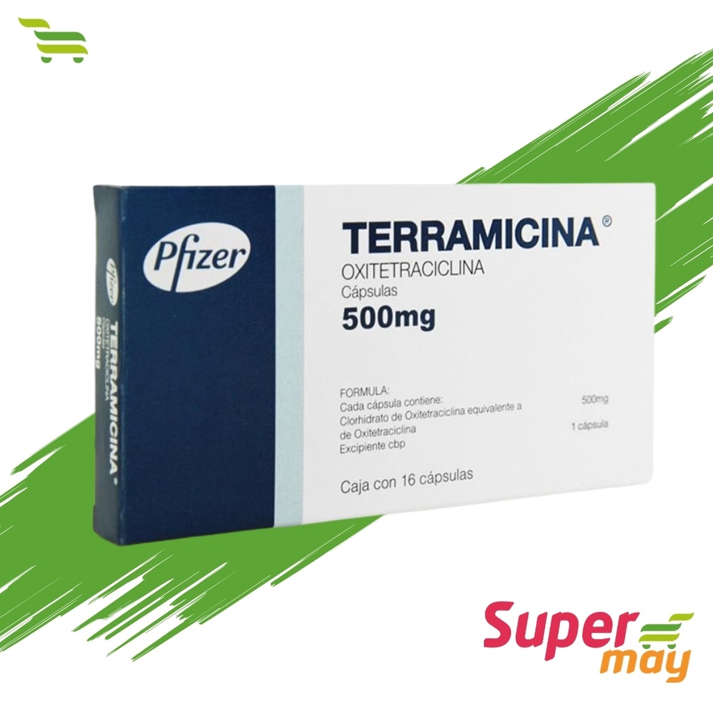 TERRAMICINA 500MG C/16 CAPS