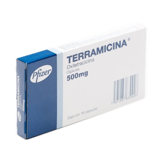 TERRAMICINA 500MG C/16 CAPS