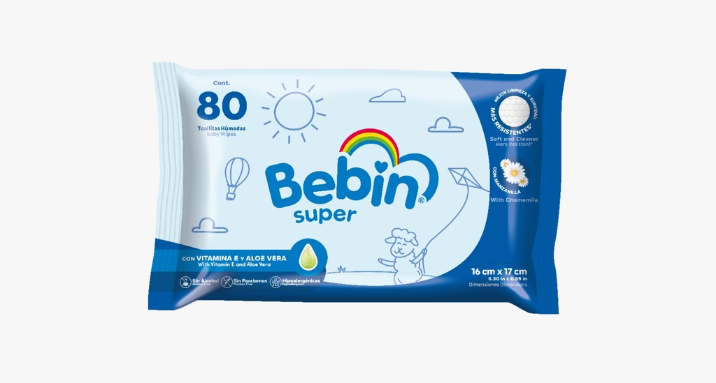 BEBIN TOALLITA 80 UDS