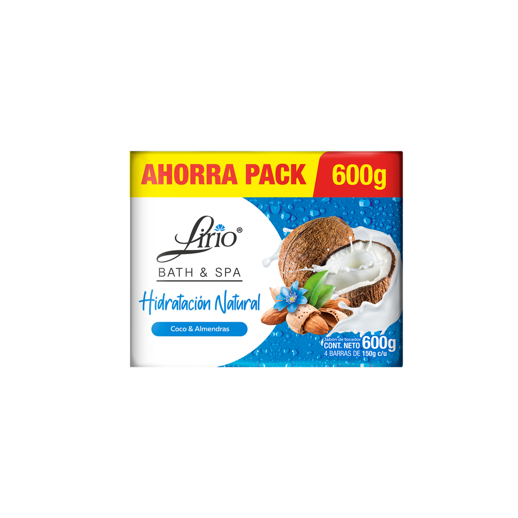 LIRIO COCO ALMENDRAS JABON EXH/4 150 GR