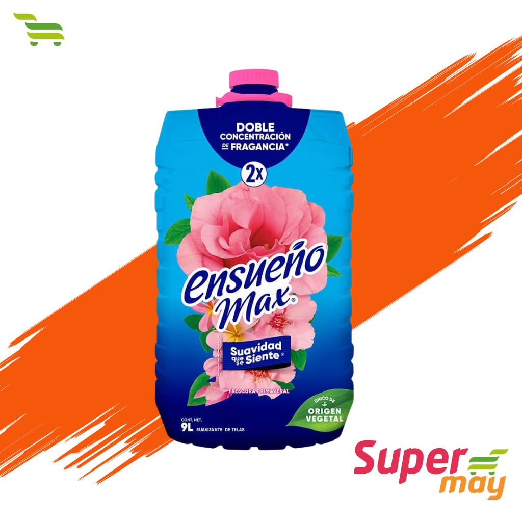 ENSUEÑO MAX PRIMAVERA SUAVIZANTE 9 LT