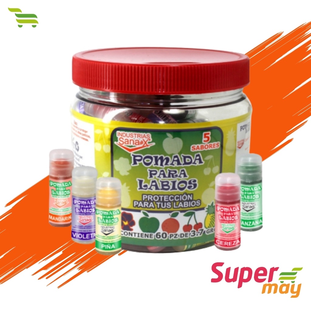 SANAX POMADA PARA LABIOS C/60 UDS