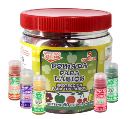 SANAX POMADA PARA LABIOS C/60 UDS