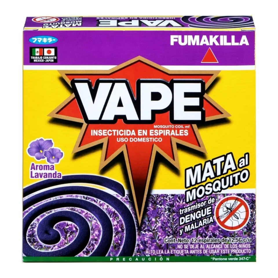 VAPE ESPIRAL JUMBO LAVANDA INSECTICIDA 12 UDS