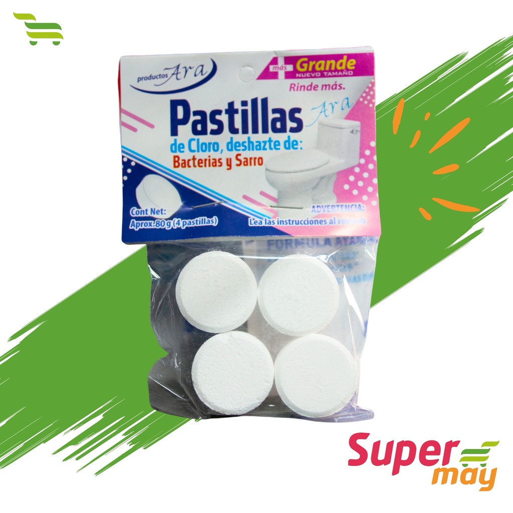 ARA CLORO PASTILLA CHICA C/4 PZ