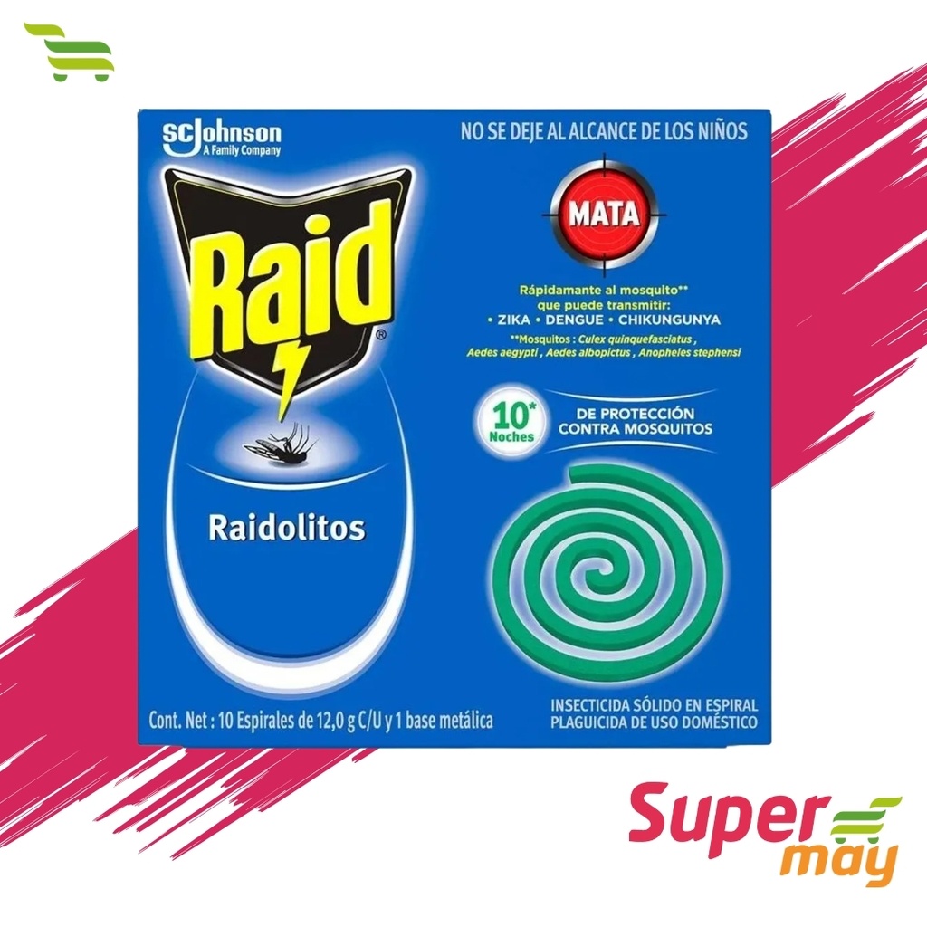 RAIDOLITOS VERDE INSECTICIDA 10 UDS