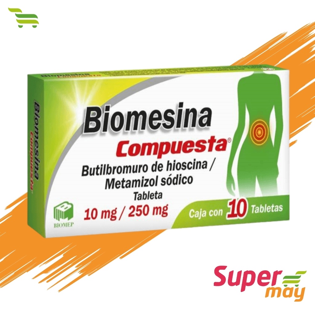 BIOMESINA COMPUESTA C/10 TABS(BUTILHIOSCINA/METAM)
