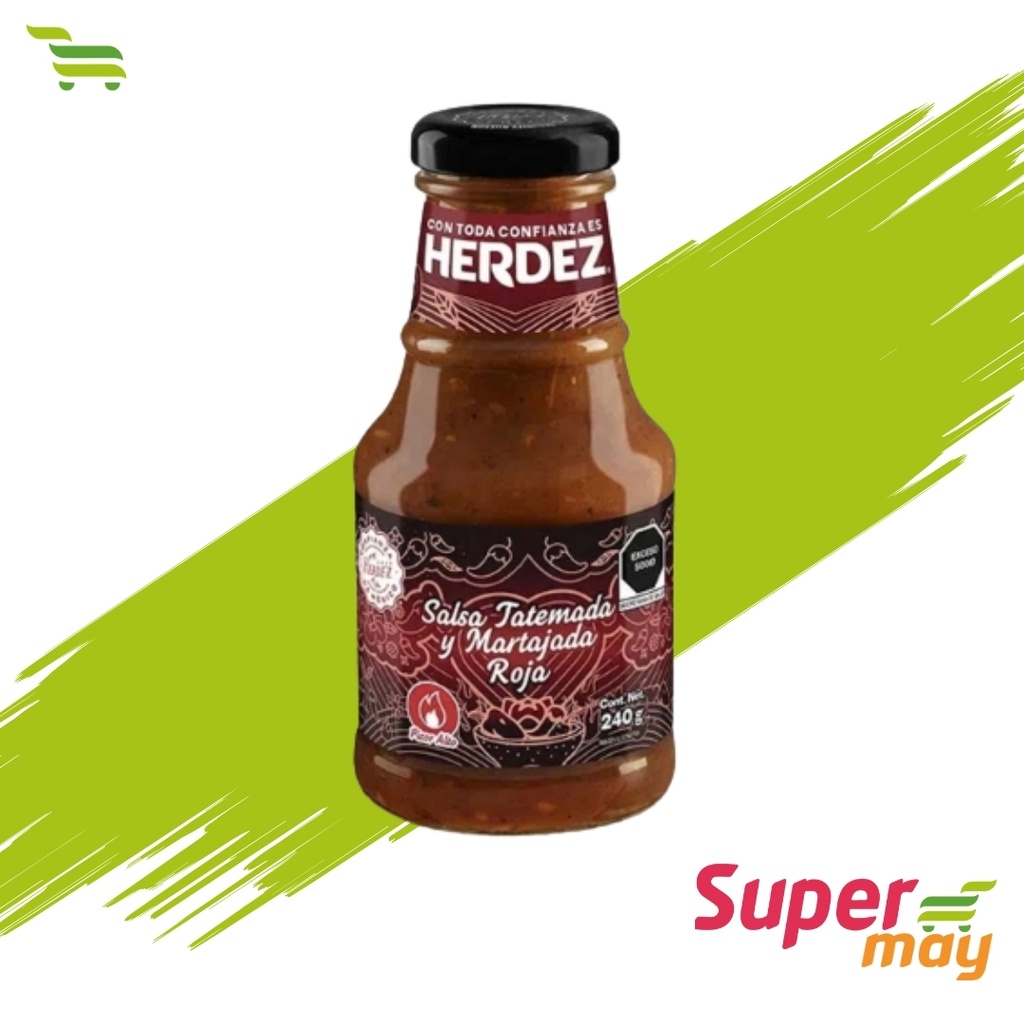 HERDEZ TATEMADA ROJA SALSA 240 GR