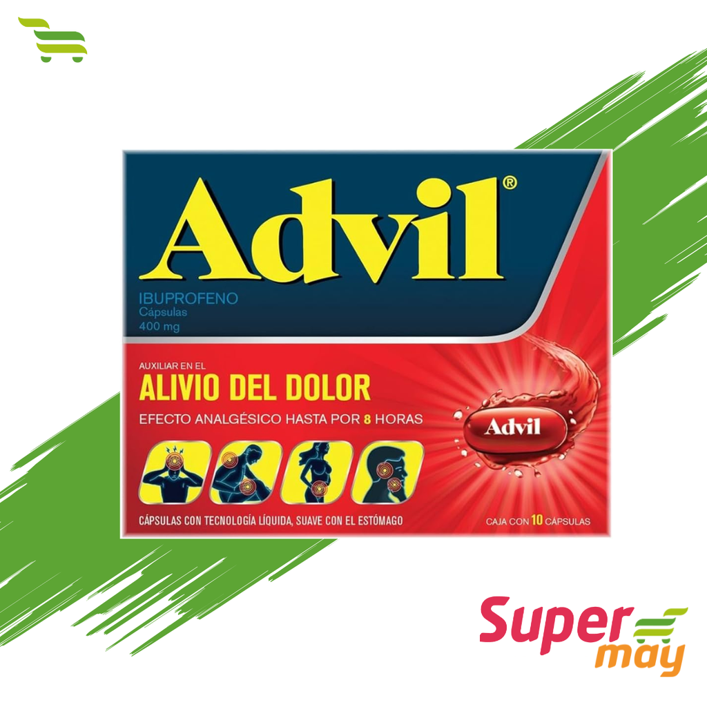 ADVIL MAX 400 C/10 UDS