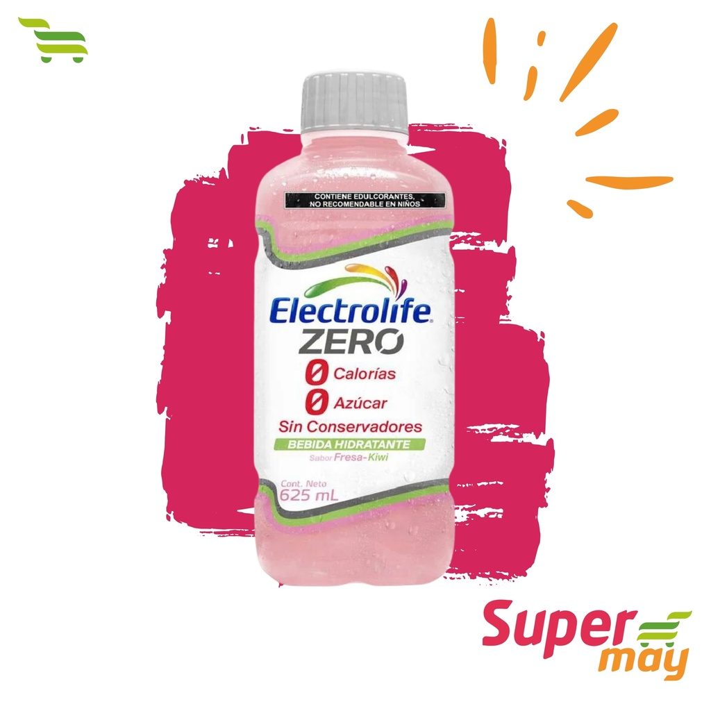 ELECTROLIT ZERO FRESA-KIWI SUERO 625 ML