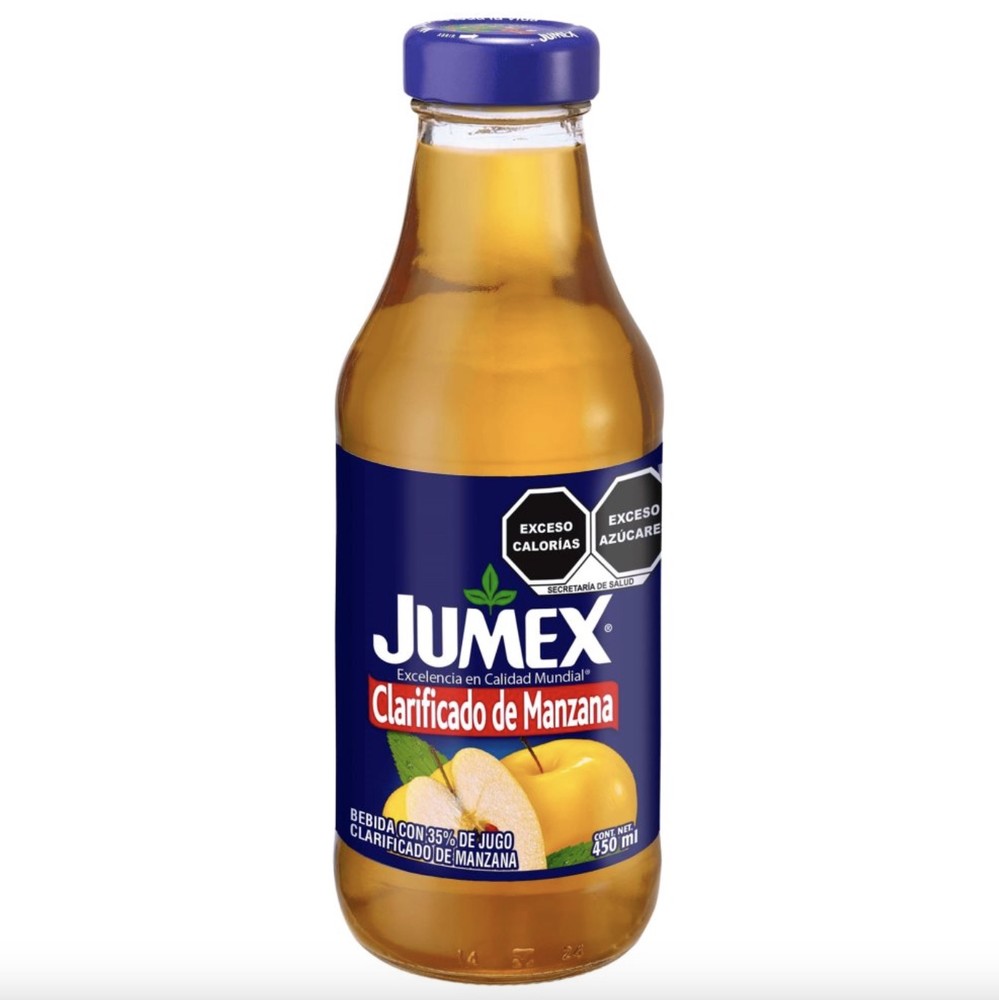 JUMEX BOTELLA CLARIFICADO MANZANA JUGO 413 ML