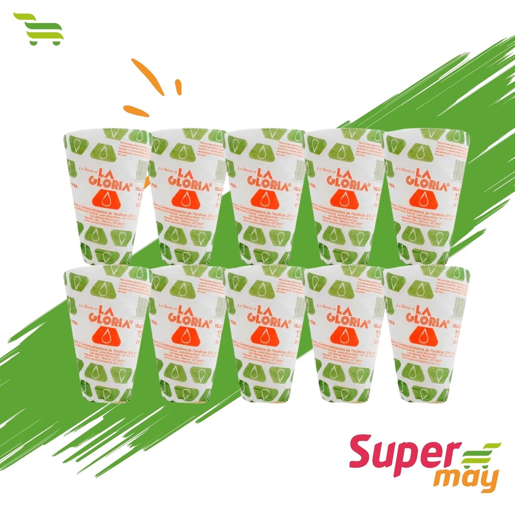 GLORIA 21 EXTRA REPUESTO VELADORA C/10 UDS