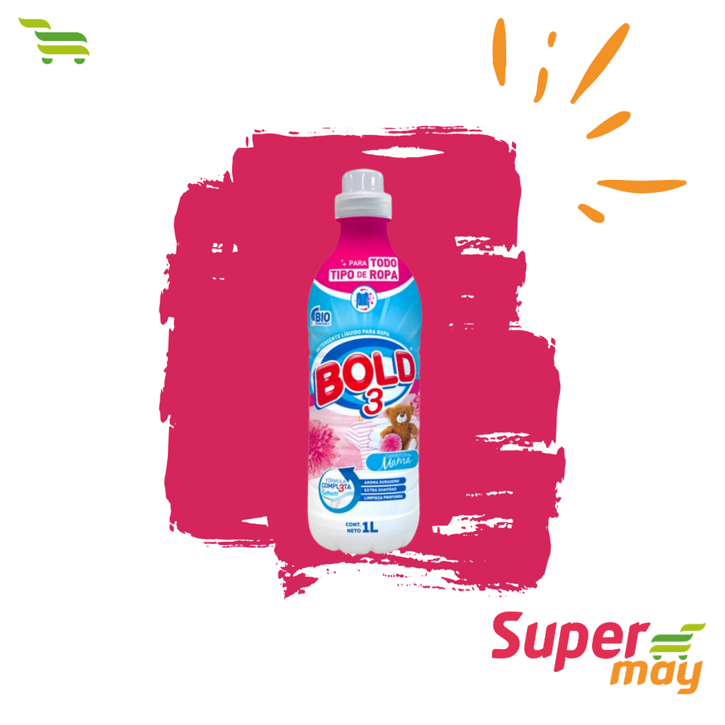 BOLD 3 CARIÑITOS DETERGENTE LIQUIDO 1 LT