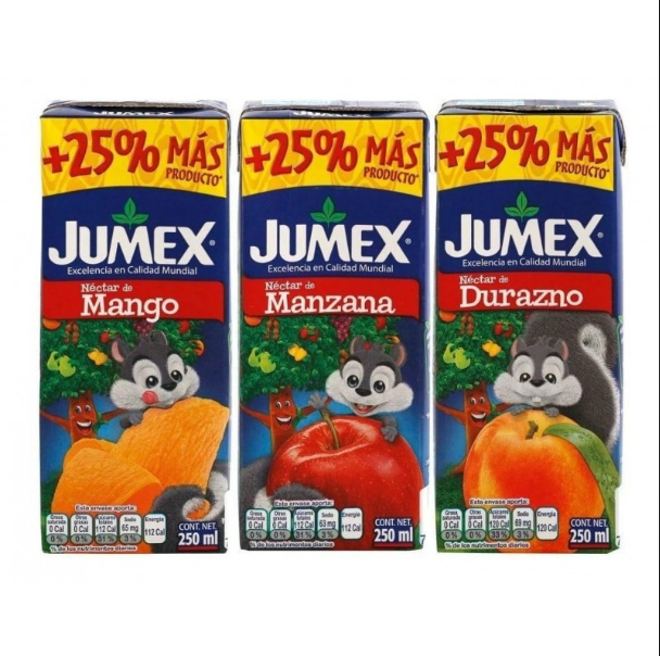 JUMEX MINI SURTIDO JUGO 237 ML PACK DE 4UDS