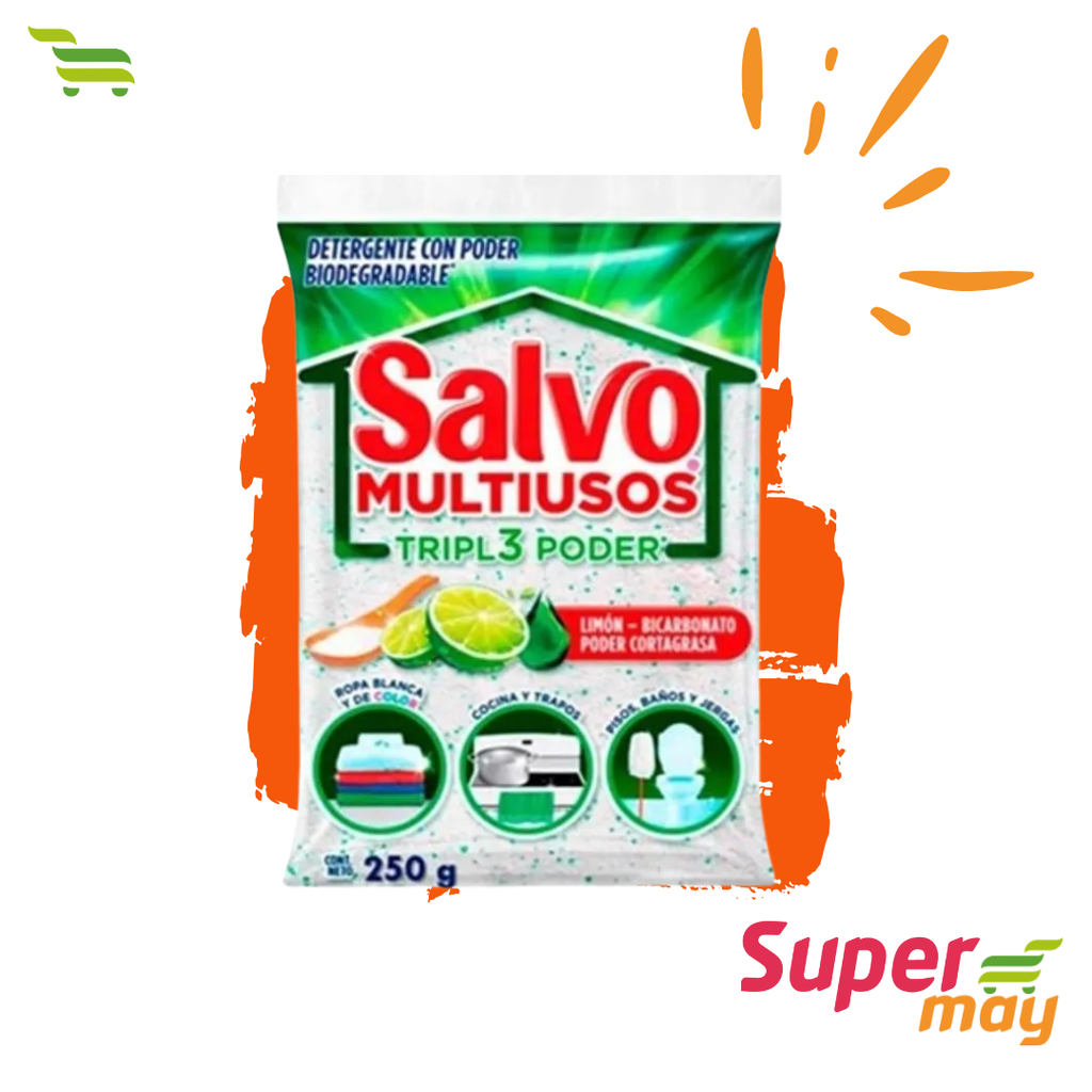 SALVO MULTIUSOS DETERGENTE 250 GR