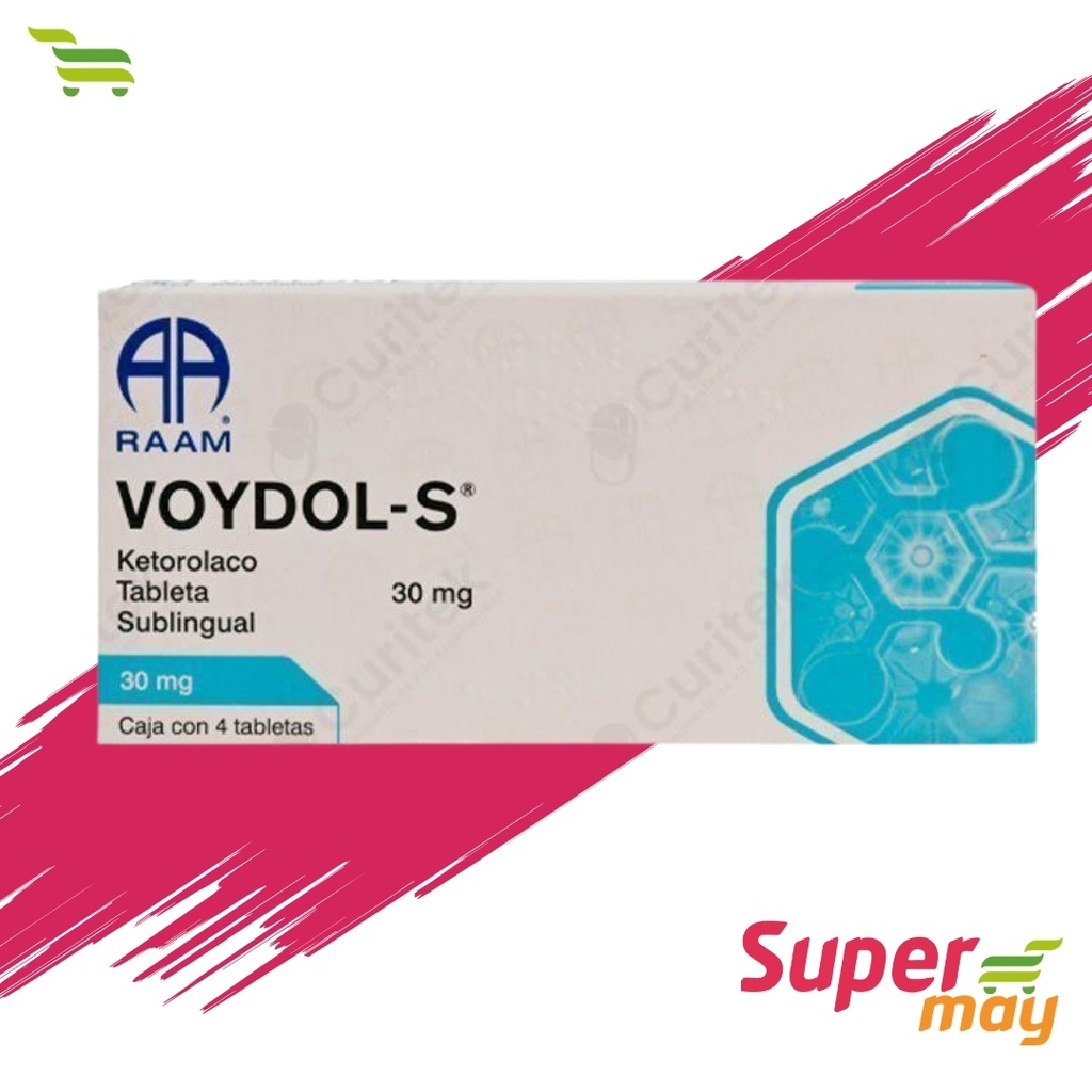KETOROLACO SUBLINGUAL (VOYDOL) 30 MG 4UDS