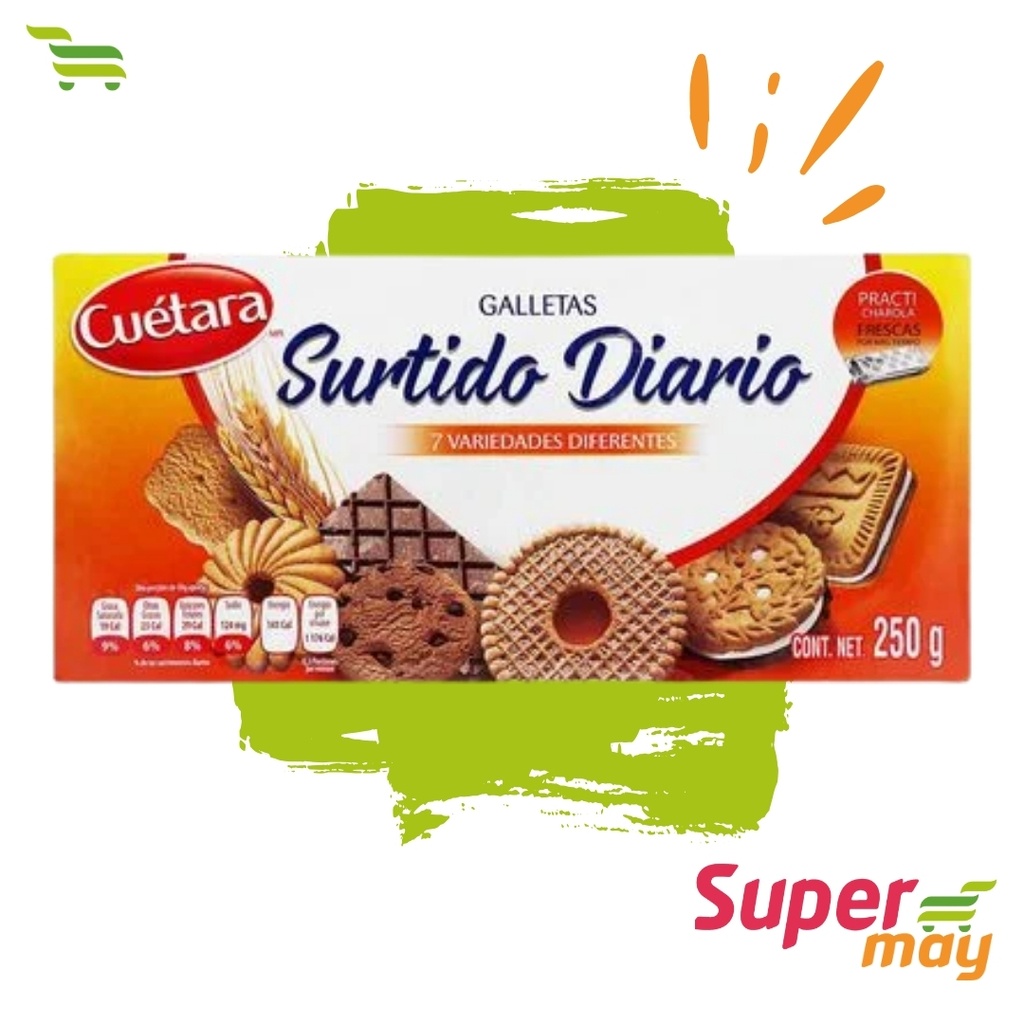 CUETARA SURTIDO DIARIO GALLETAS 250 GR