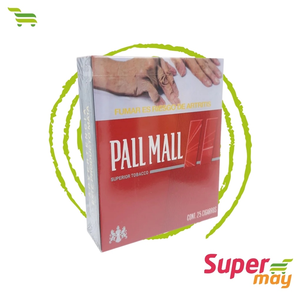 PALL MALL RED CLASSIC CIGARRO 25 UDS
