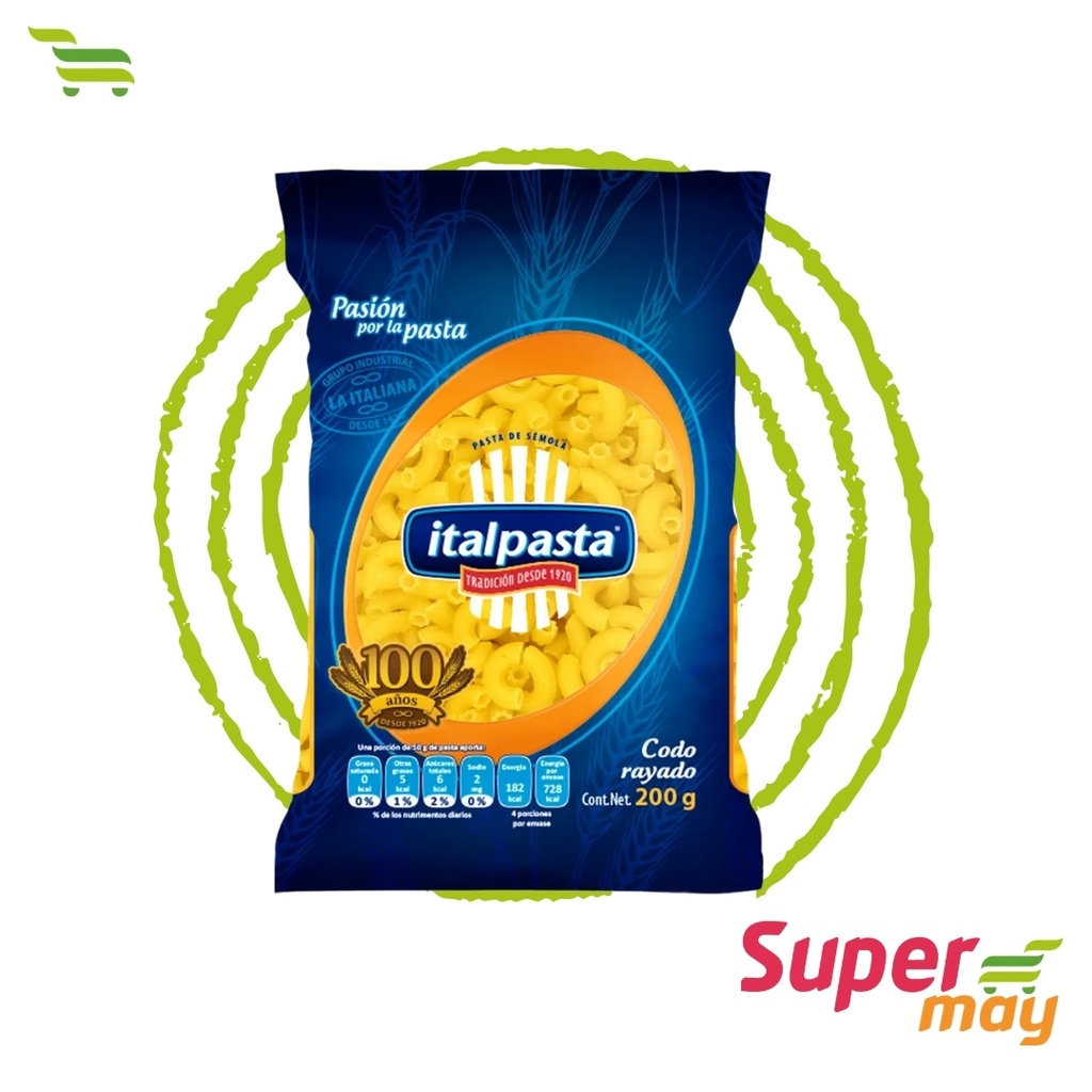 ITALPASTA  CODO PASTA 200 GR