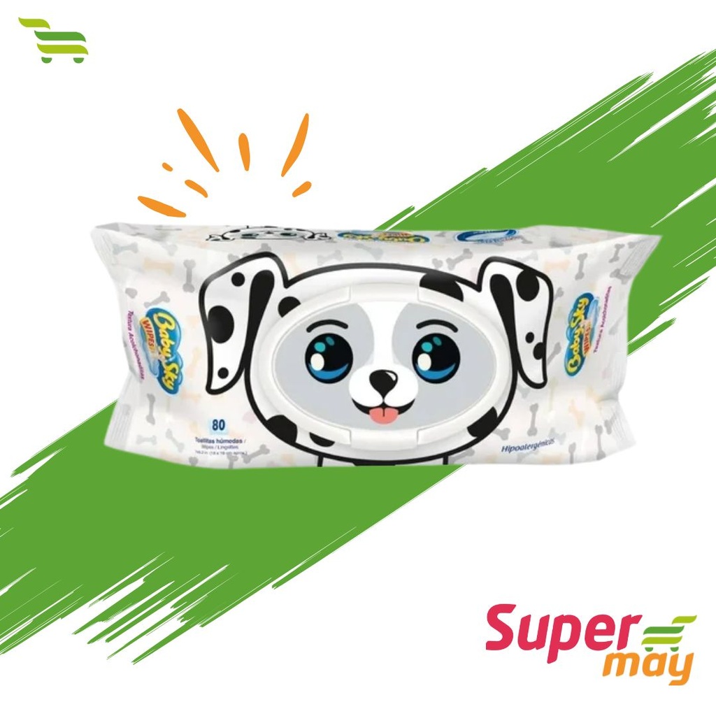 BABY SKY ANIMALITOS TOALLITA 80 UDS