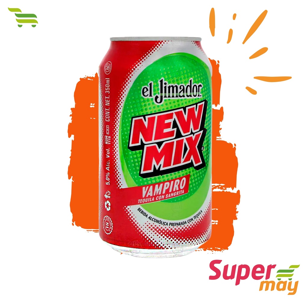 NEW MIX VAMPIRO BEBIDA ALCOHOLICA 350 ML