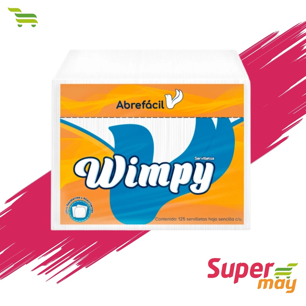 WIMPY SERVILLETAS 125 UDS