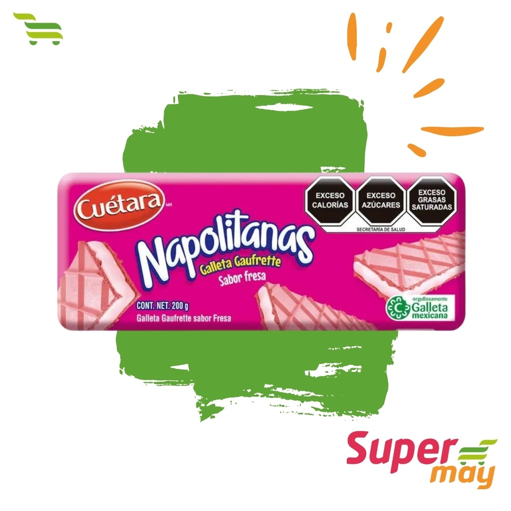 CUETARA NAPOLITANAS FRESA GALLETAS 200 GR