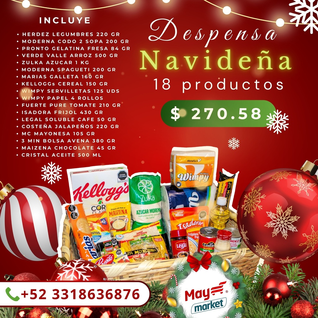 DESPENSA DE 18 PRODUCTOS 2024