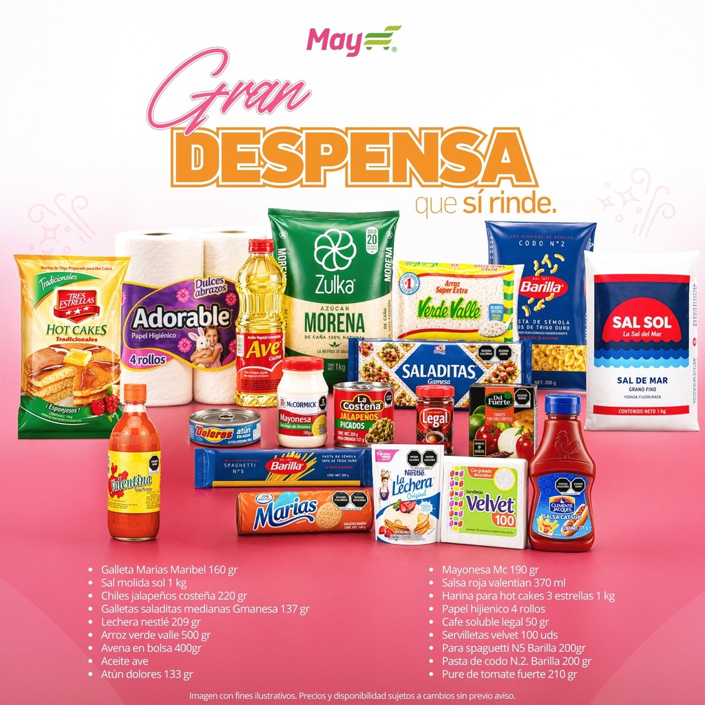DESPENSA DE 28 PRODUCTOS 2024