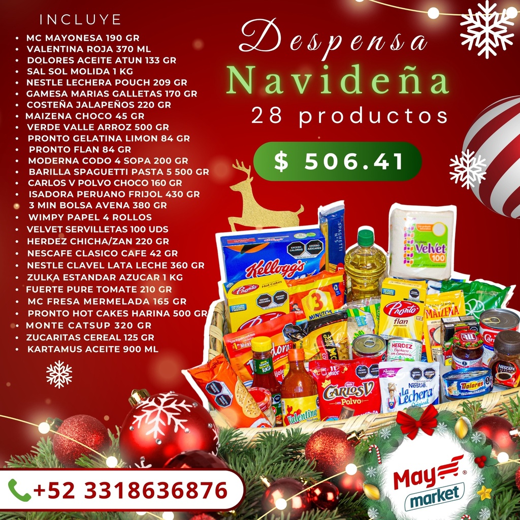DESPENSA DE 28 PRODUCTOS 2024