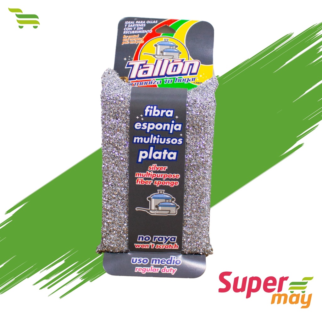 TALLON ESPONJA PLATA 1 UDS
