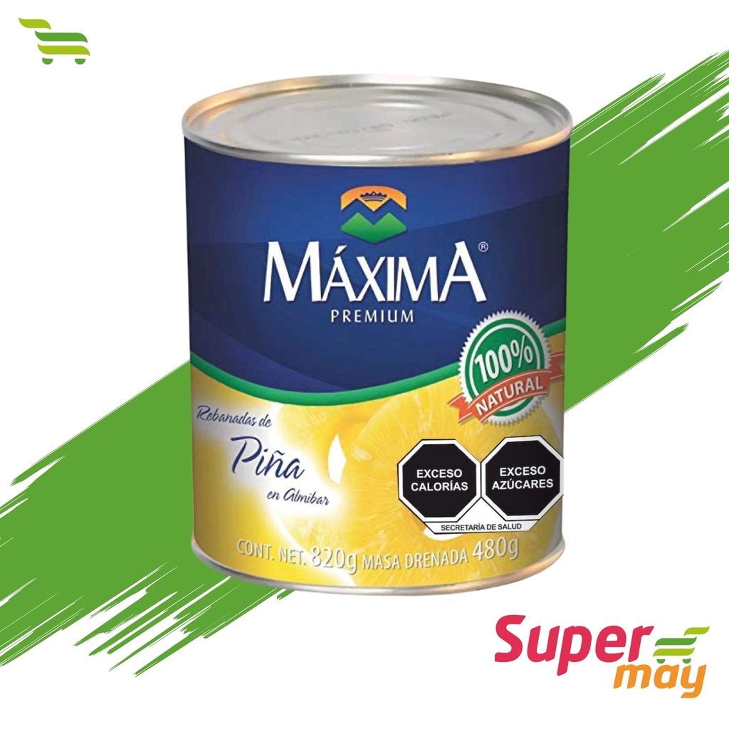 MAXIMA  PIÑA ALMIBAR 840 GR