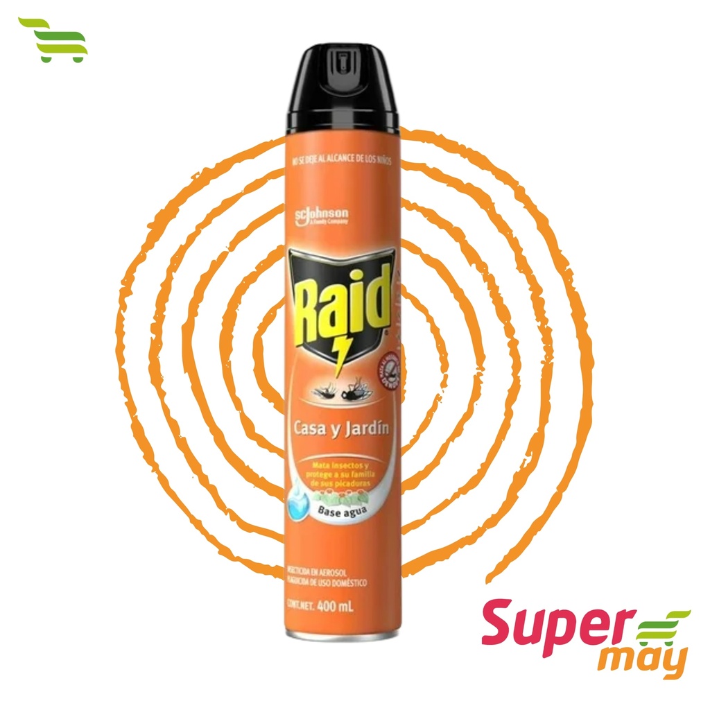 RAID CASA/JARDIN EUCALIPTO INSECTICIDA 430 ML