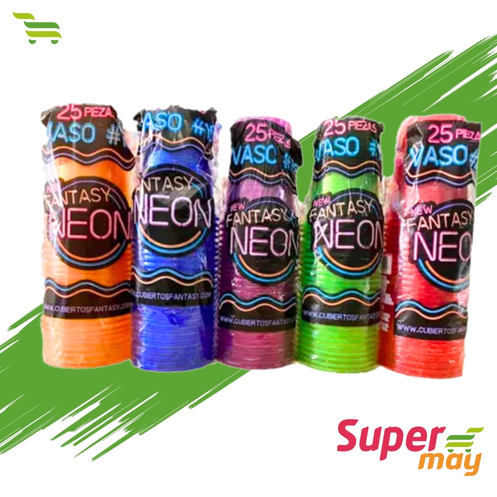 FANTASY #16 VASO NEON COMBINADO 25 UDS