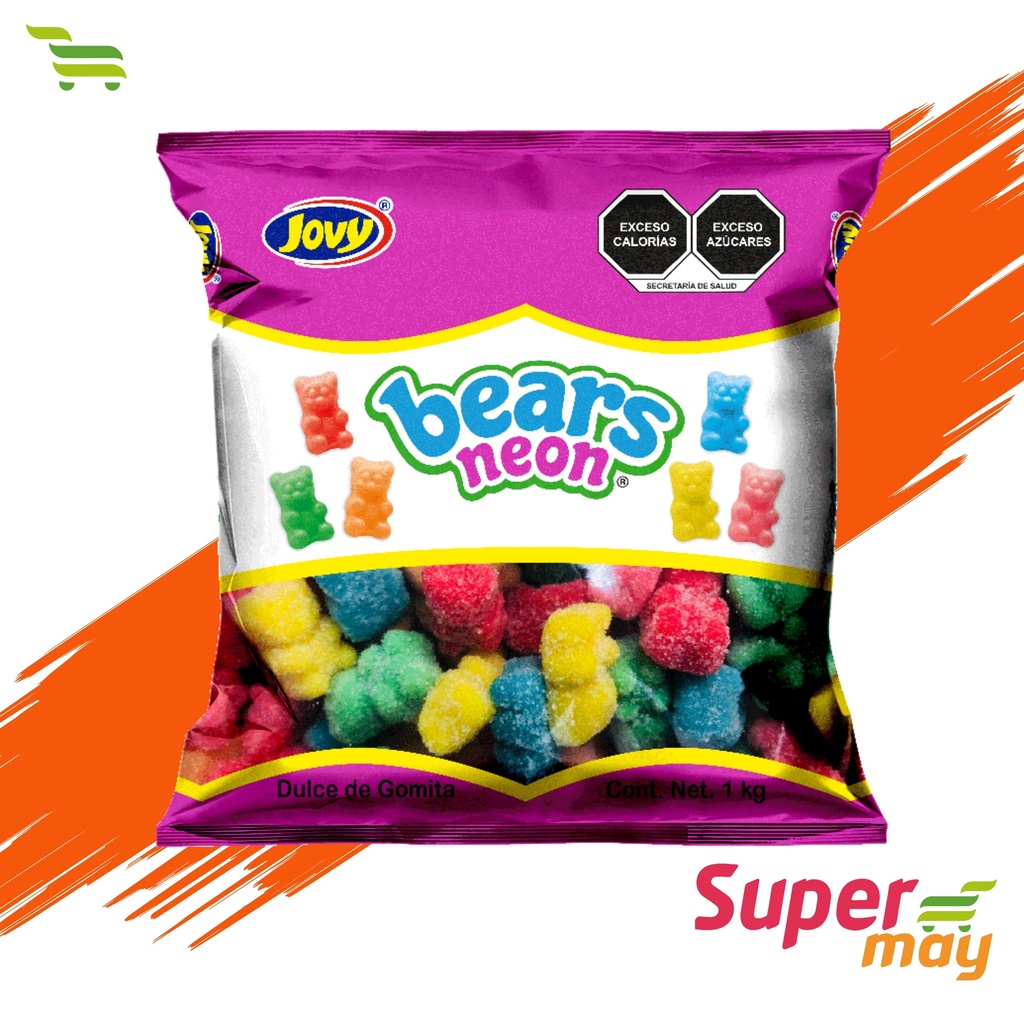 JOVY GOMITA BEARS NEON 1 KG
