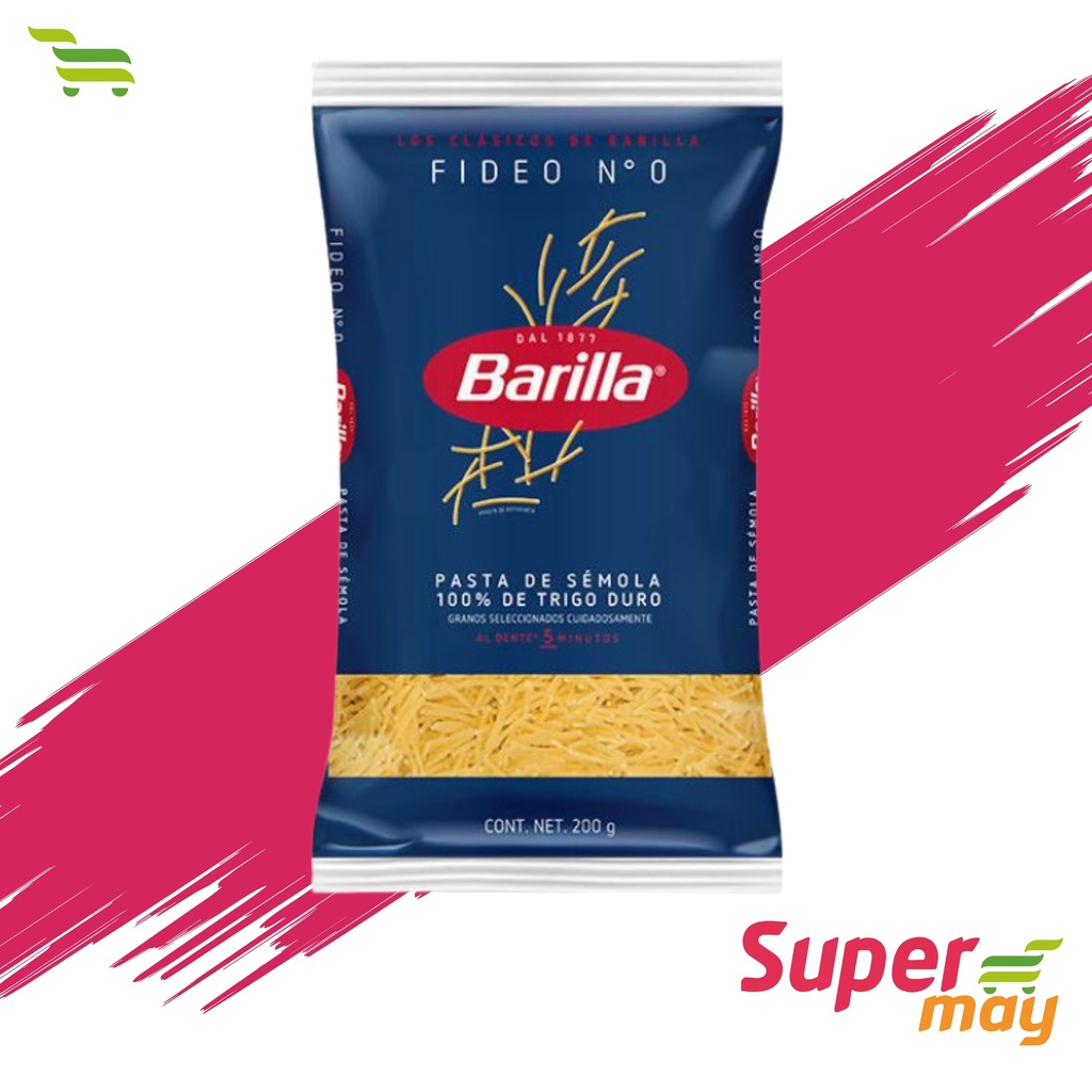 BARILLA FIDEO 0 PASTA  200 GR