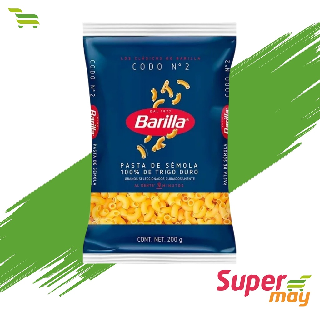 BARILLA CODO 2 PASTA 200 GR