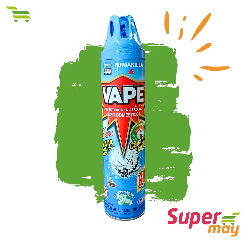 VAPE AEROSOL CASA Y JARDIN INSECTICIDA 600 ML